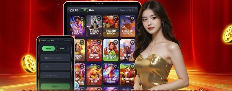 Interface do App 586bet